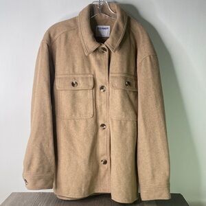Old Navy Women's Size Large Tan Shirt Jacket - Piling - 1309